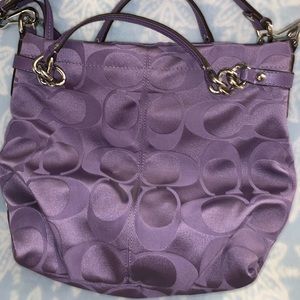 Purple Coach Purse
